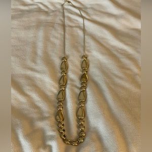 Chico’s gold beaded long necklace